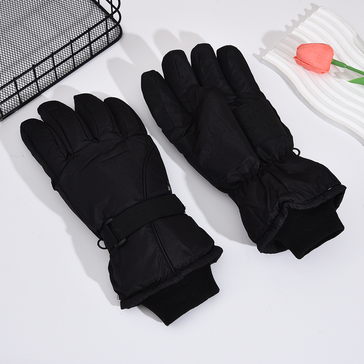 Ski Glove Waterproof - Modische winddichte Skihandschuhe, rutschfeste, wasserdichte Winterhandschuhe,