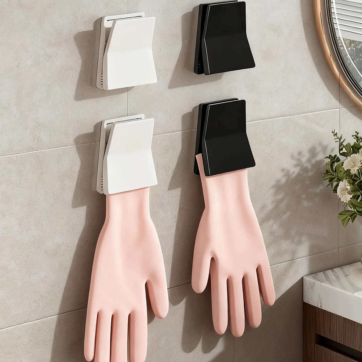 Rubber Glove Cleaning - Küchen-Gummihandschuhhalter, Haken für Spülhandschuhe, Geschirrtuch- und